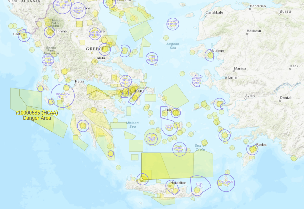 Flugverbotszonen für Drohnen in Griechenland