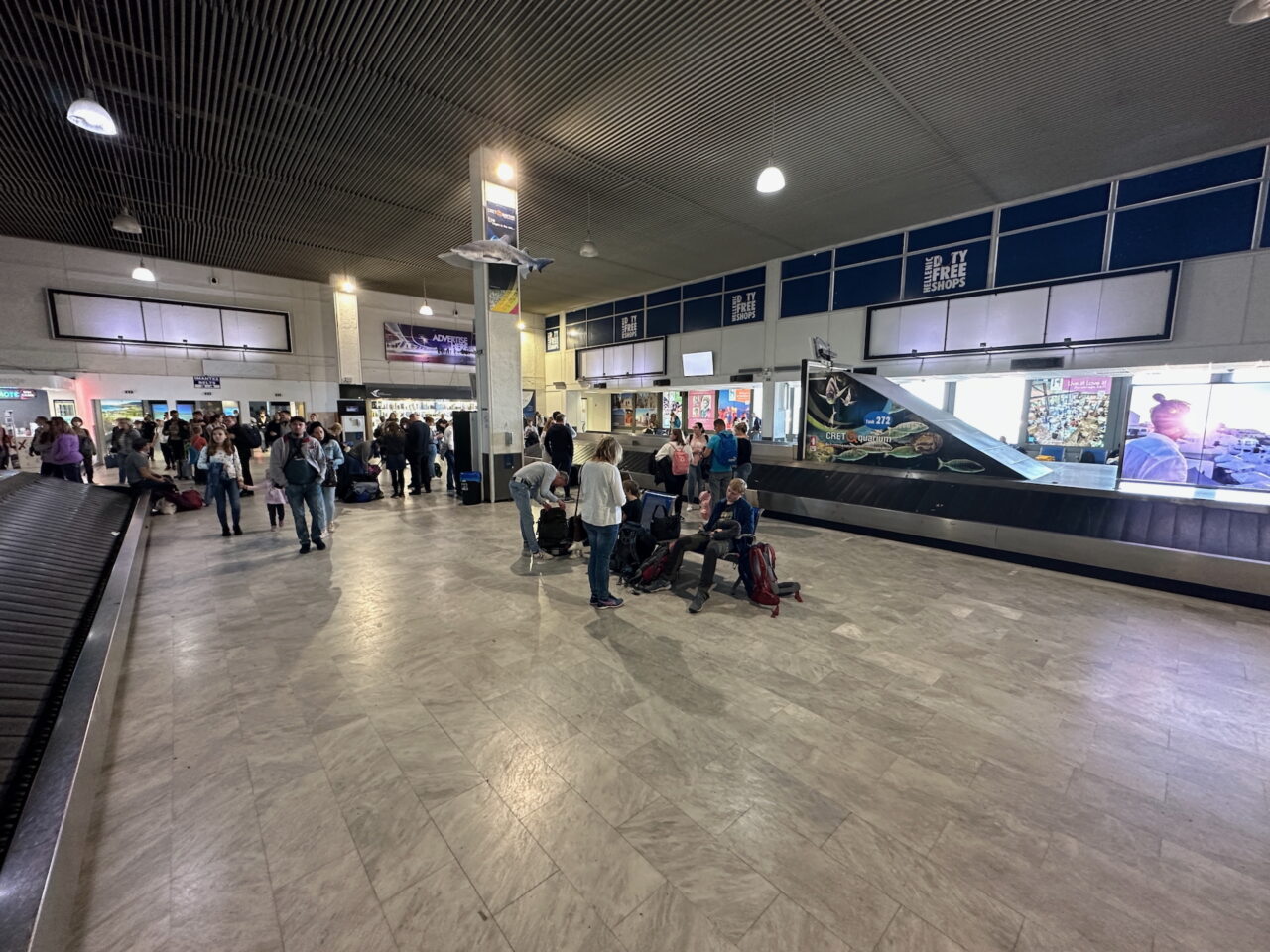 Gepäckbänder am Flughafen Heraklion