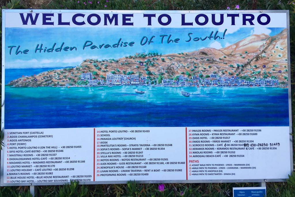 Karte von Loutro auf Kreta