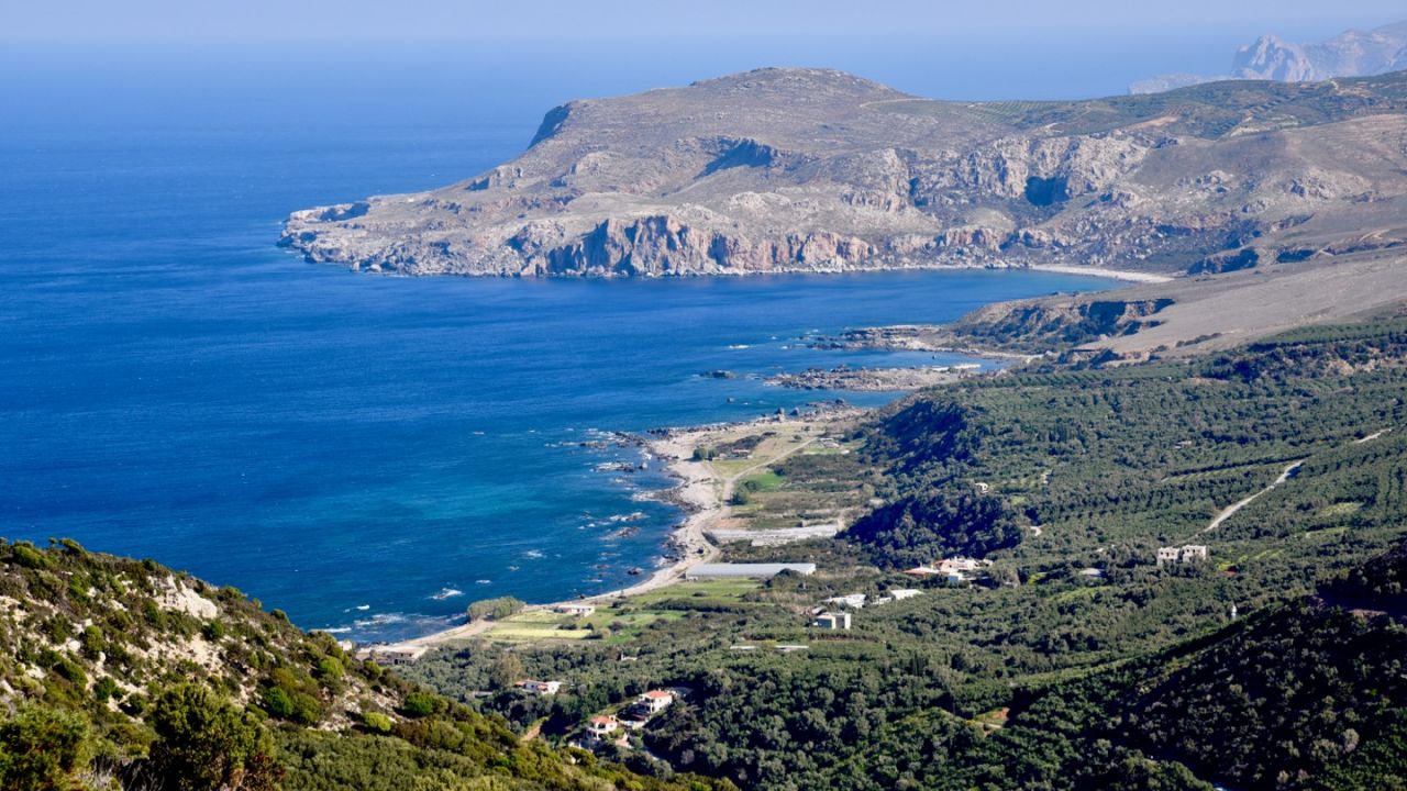 Blick auf die Westküste Kretas